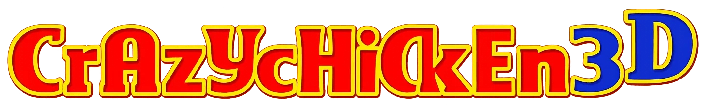Crazy Chicken 3D Logo